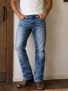 BKE Ryan Jeans Mens 36x32 Blue Denim Relaxed Fit Straight Leg Casual Classic